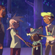 Kipo’s father, Kipo, Wolf, and Benson resolving to work together.